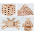 2015 stack jenga block natural color wooden jenga toys